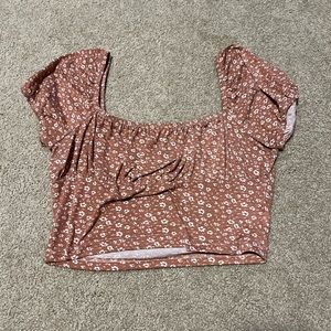 floral crop top